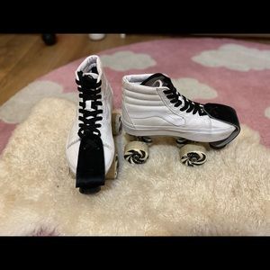 Vans Sk8-Hi Platform Custom Roller Skates White